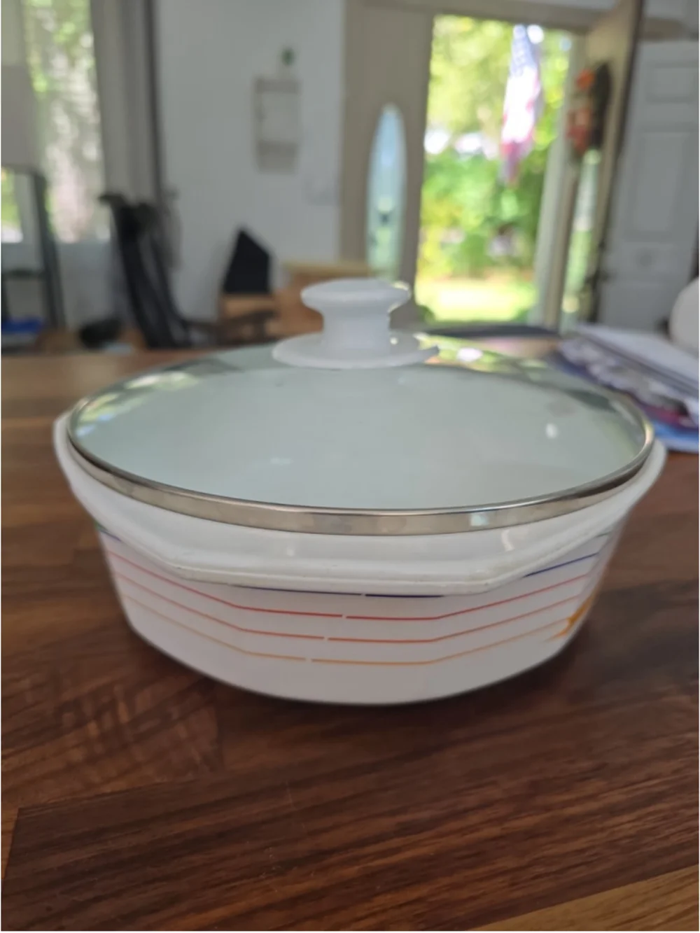 Studio Nova Fire & Ice Covered Casserole with Lid Hi Fi Vtg/Retro 70’s/80’s